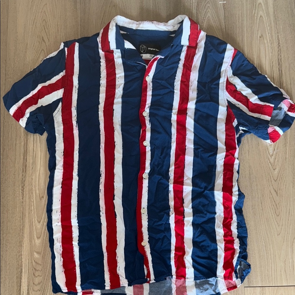 Multicolor Striped Button Down Shirt